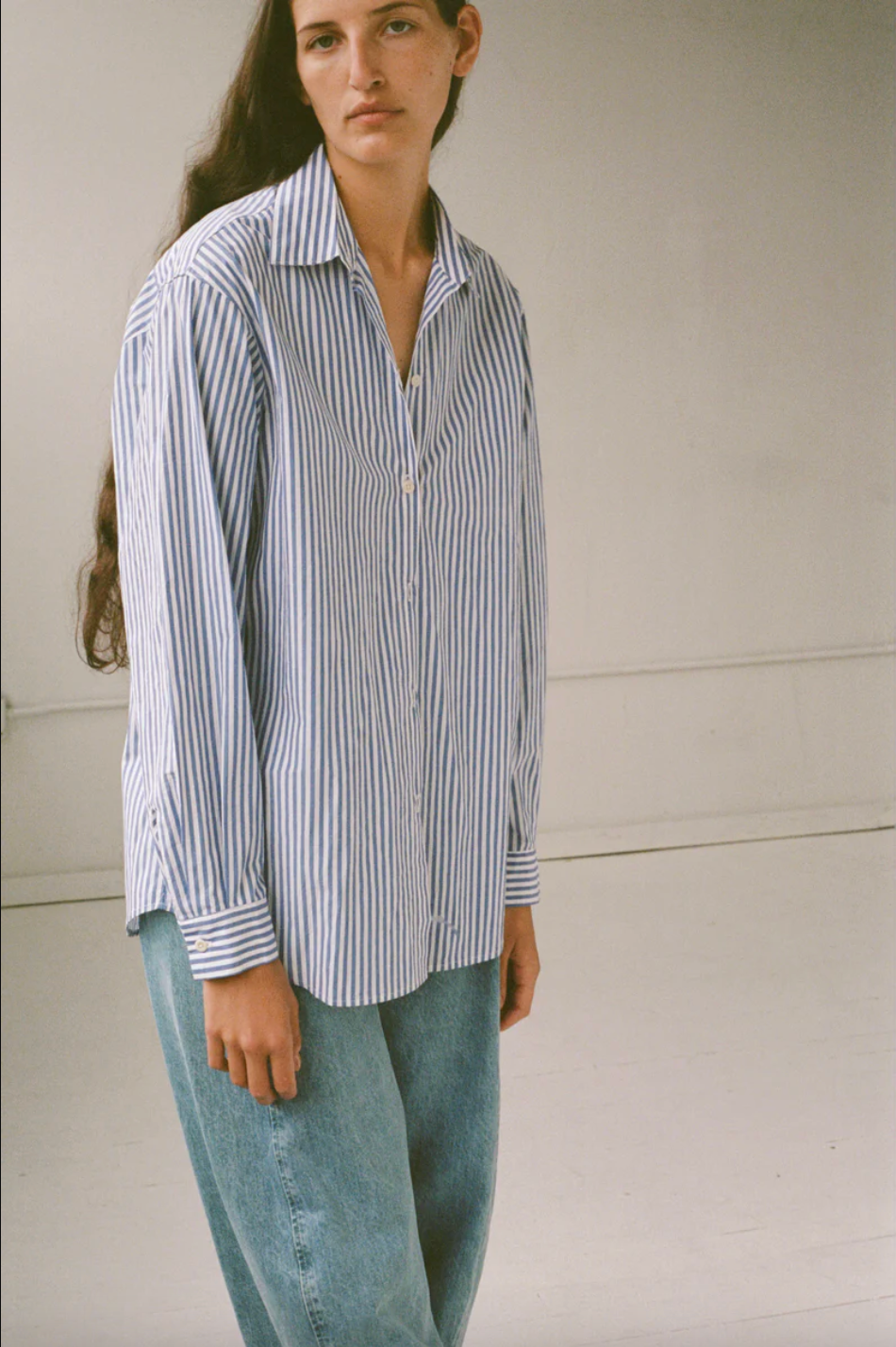 Classic Button Down, Blue Stripe