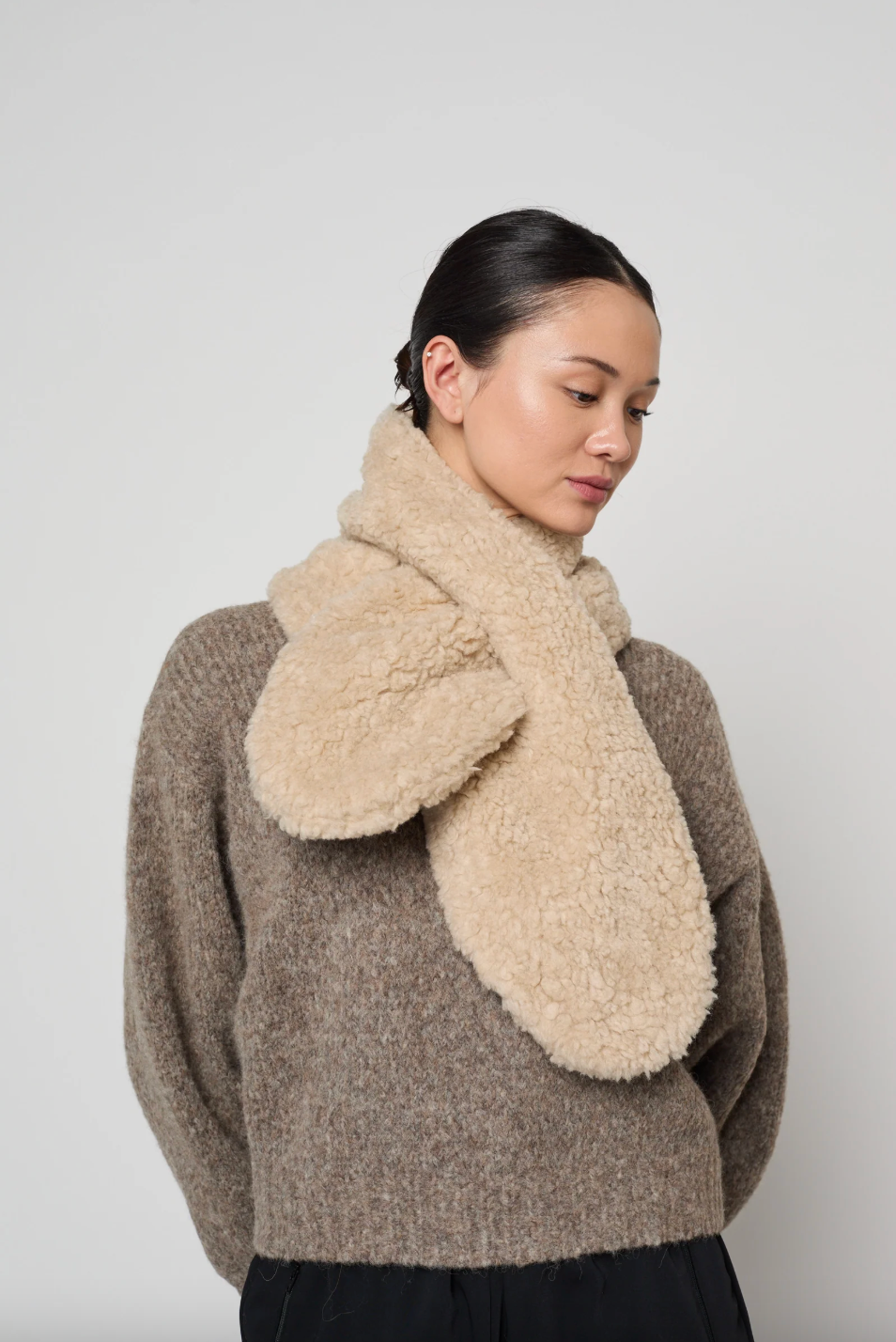 Balloon Sleeve Sweater, Deer