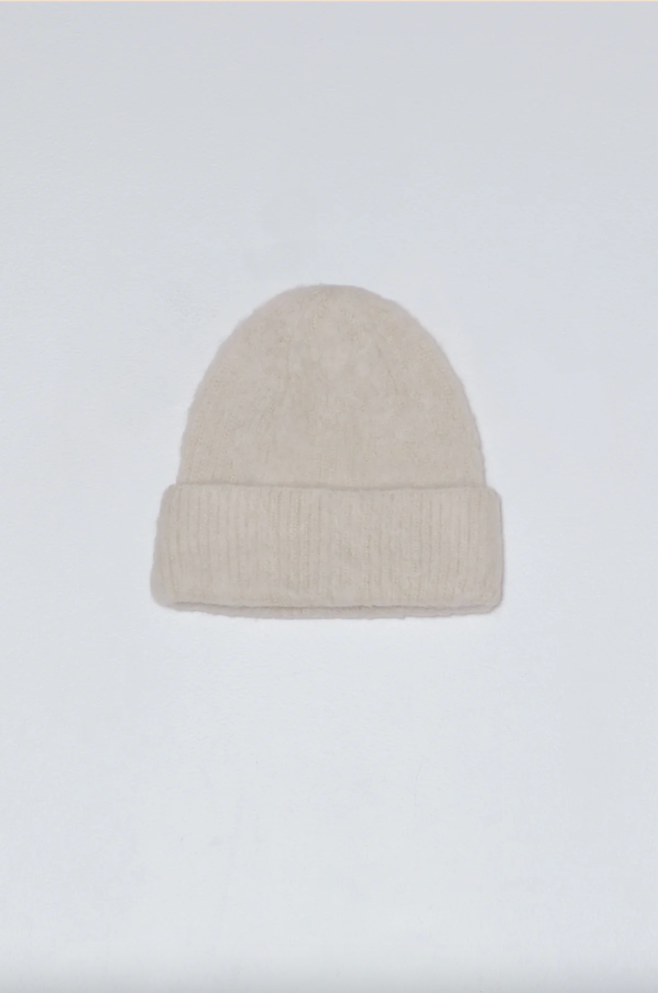 Brushed Beanie, Cream