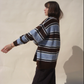 Sienna Striped Crew, Skylight Stripe