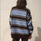 Sienna Striped Crew, Skylight Stripe