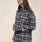 Hollis Oversized Button Down, Midnight Tartan