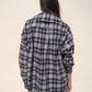 Hollis Oversized Button Down, Midnight Tartan