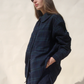 Hollis Oversized. Button Down, Black Tartan