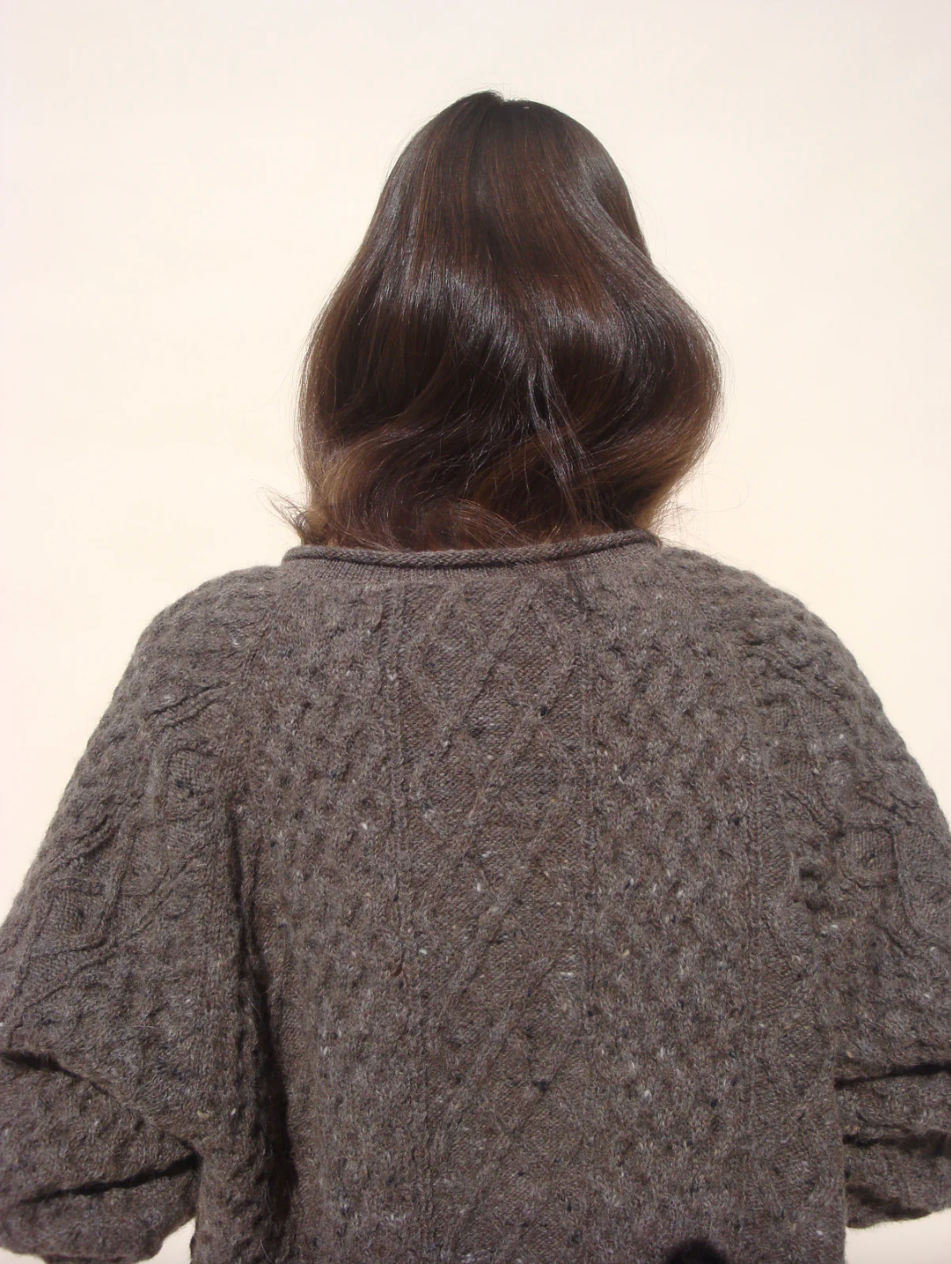 Gardeners Cable Cardigan, Mushroom