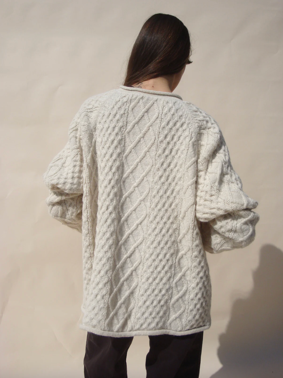 Gardeners Cable Cardigan, Snow