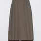Tailoring Mohair Long Skirt, Smoke Brown