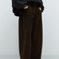 Corduroy Baggy Pants, Brown