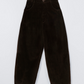 Corduroy Baggy Pants, Brown