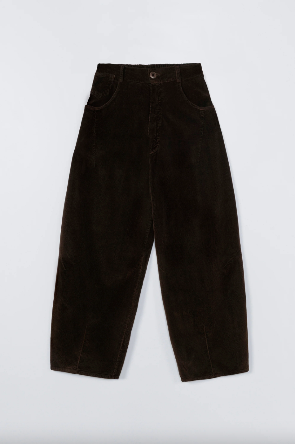 Corduroy Baggy Pants, Brown