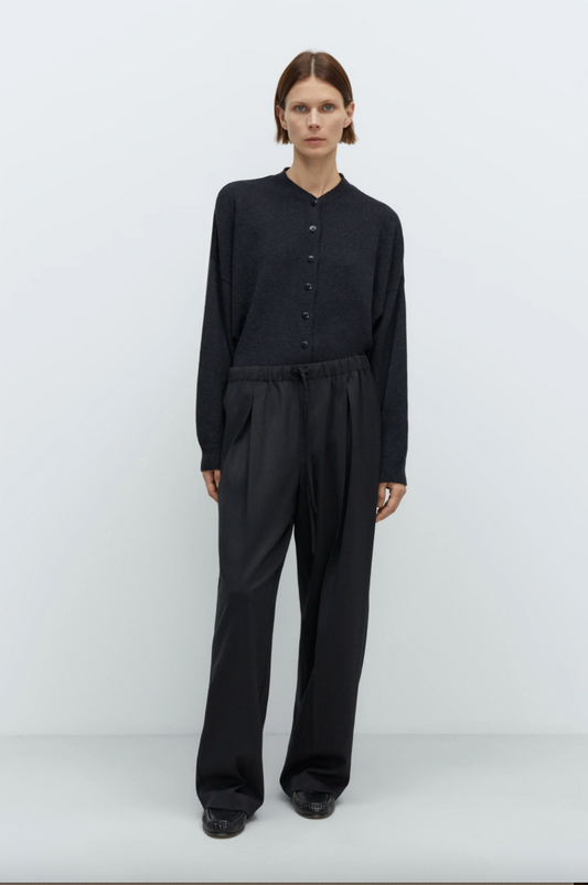 Pleated Relaxed Pant, Anthracite