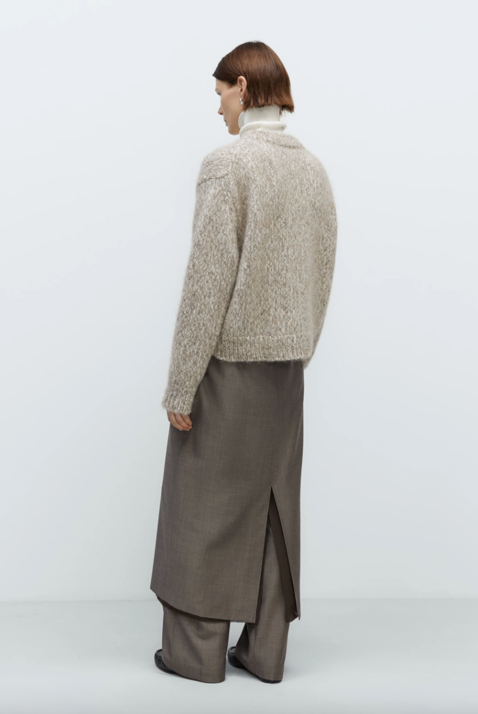 Chunky Sweater, Beige Melange