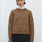 Chunky Sweater, Brown Melange