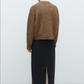Chunky Sweater, Brown Melange