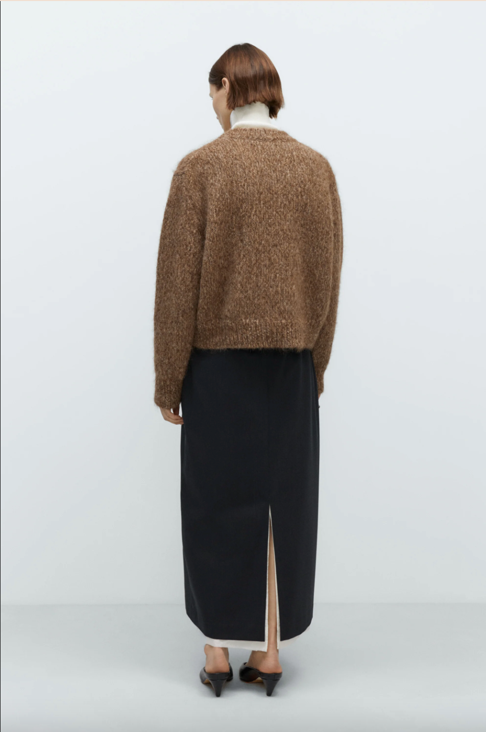 Chunky Sweater, Brown Melange