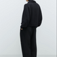 Merino Wool Collar Cardigan, Anthracite