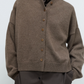 Merino Wool Cardigan, Taupe