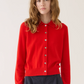 Romilly Cashmere Cardigan, Scarlet