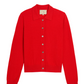 Romilly Cashmere Cardigan, Scarlet