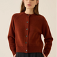 Frances Merino Wool Cardigan, Tobacco