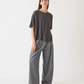 Hazel Superfine Cashmere Top, Charcoal Heather