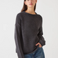 Lamis Washed Cotton Sweater, Black