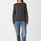 Lamis Washed Cotton Sweater, Black