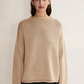 Lamis Washed Cotton Sweater, Sandstone