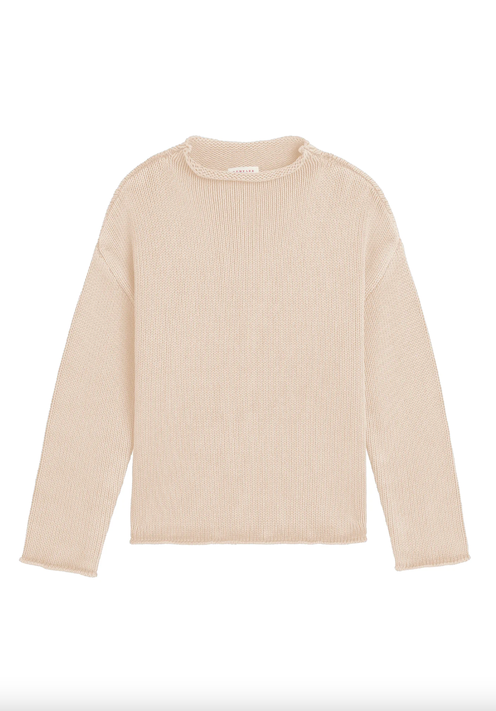 Lamis Washed Cotton Sweater, Sandstone