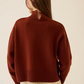 Nana Turtleneck Merino Wool Sweater, Tobacco