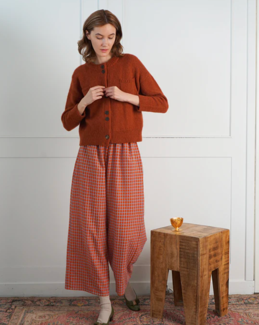 Organdy Plaid Sunday Pant