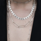 Square Disc Chain Necklace