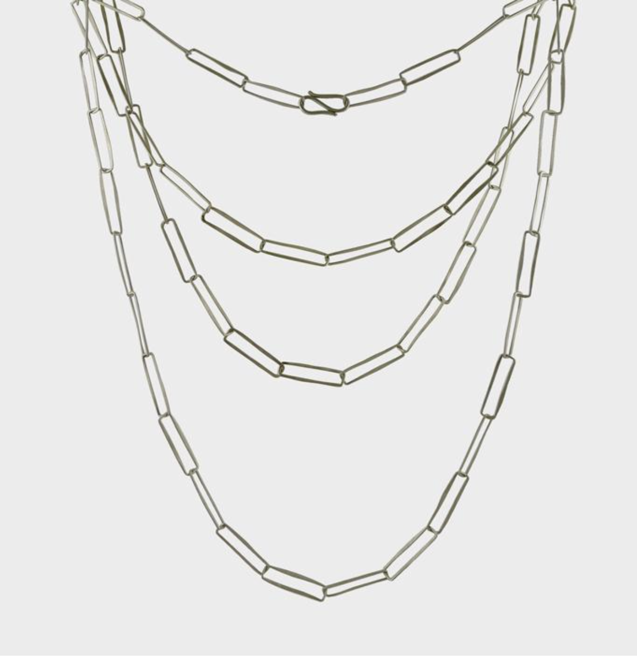 Paper Clip Handmade Chain Necklace