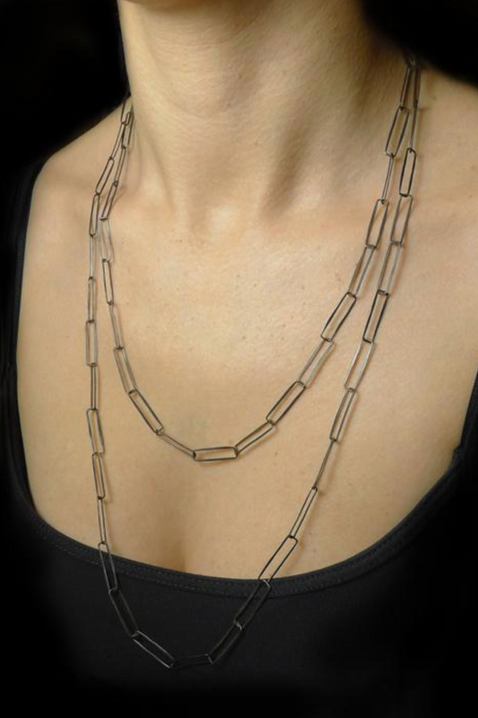 Paper Clip Handmade Chain Necklace