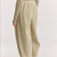 Corduroy Wide Pants, Ivory