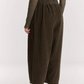 Corduroy Wide Pants, Dark Forest