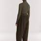 Corduroy Wide Pants, Dark Forest