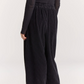 Corduroy Wide Pants, Dark Navy