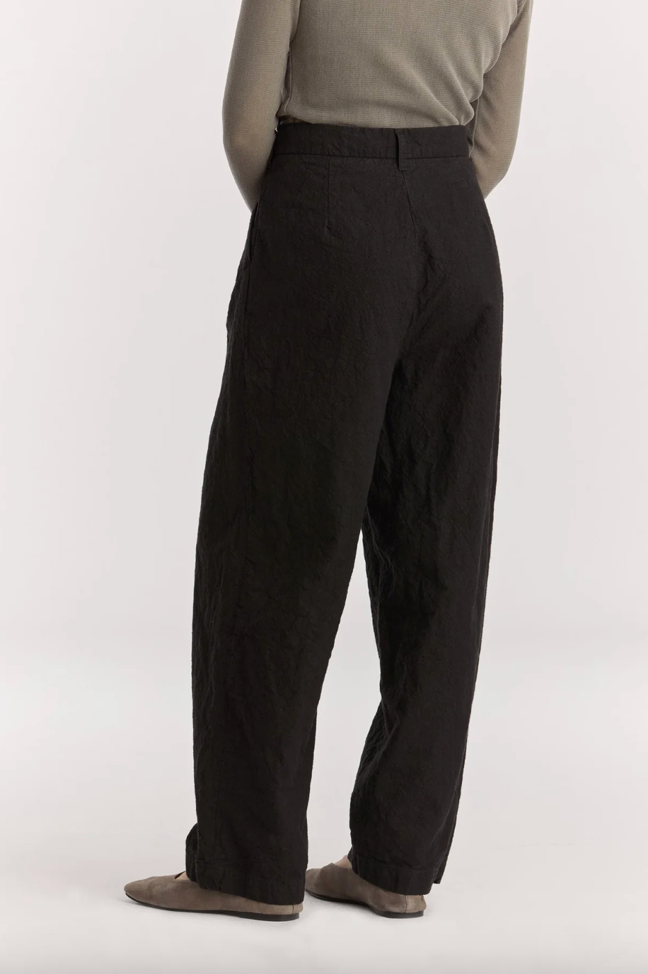 Crinkled Trousers, Black