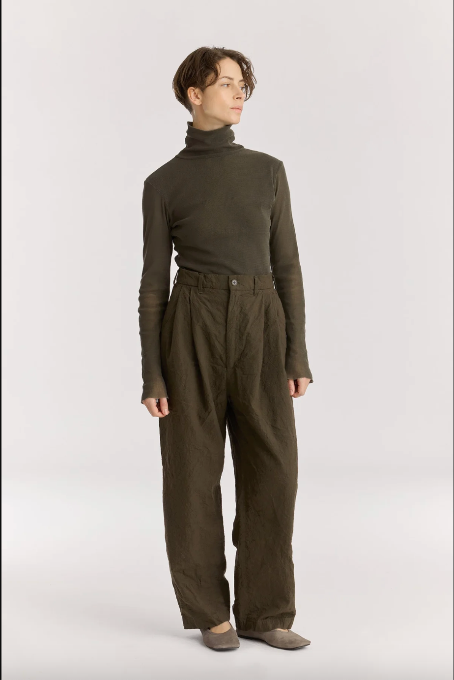 Crinkled Trousers, Charcoal