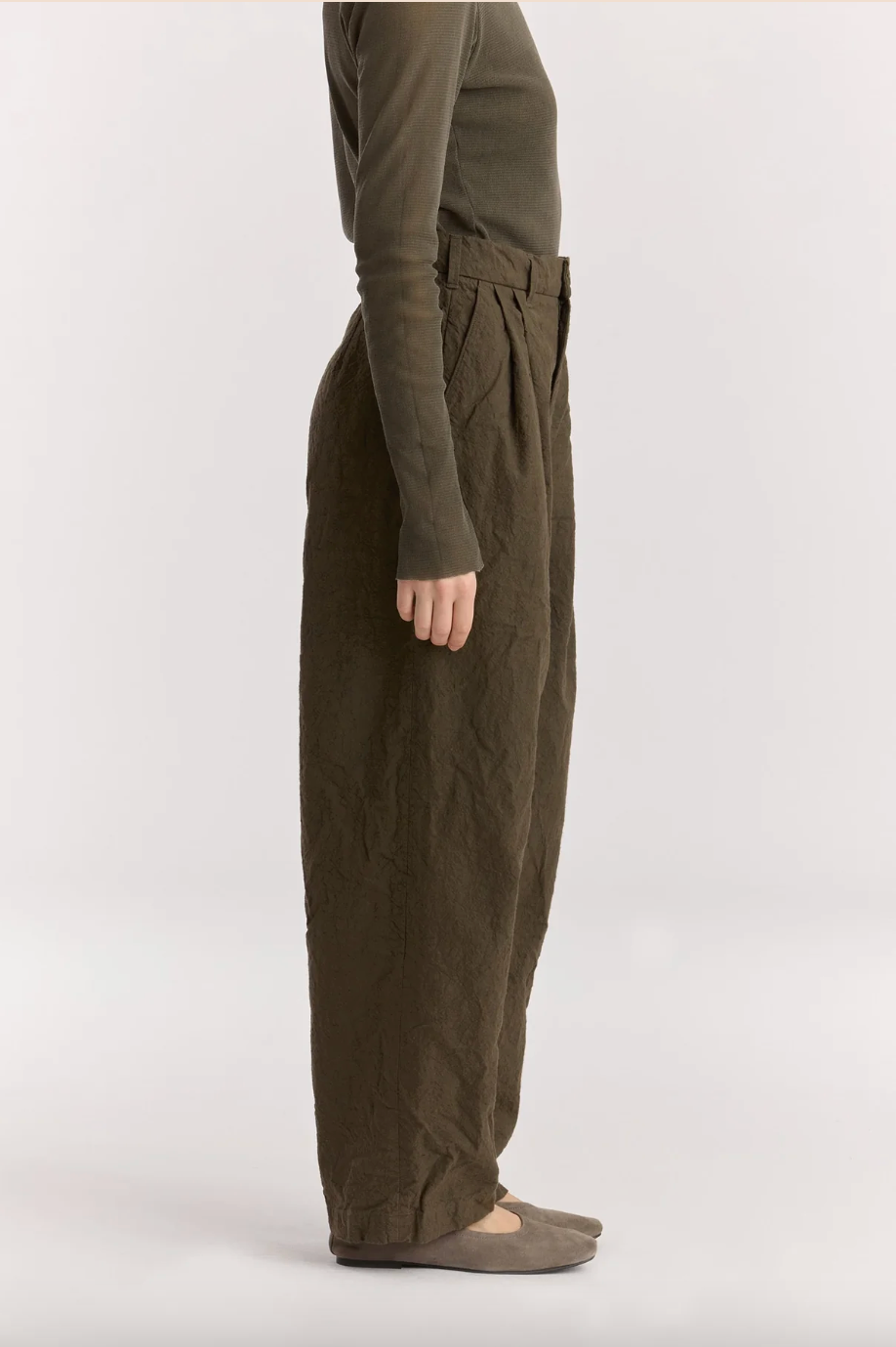 Crinkled Trousers, Charcoal