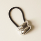 Mini Double Arch Silver Metal Ponytail Hair Tie