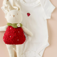Strawberry Onesie, organic cotton