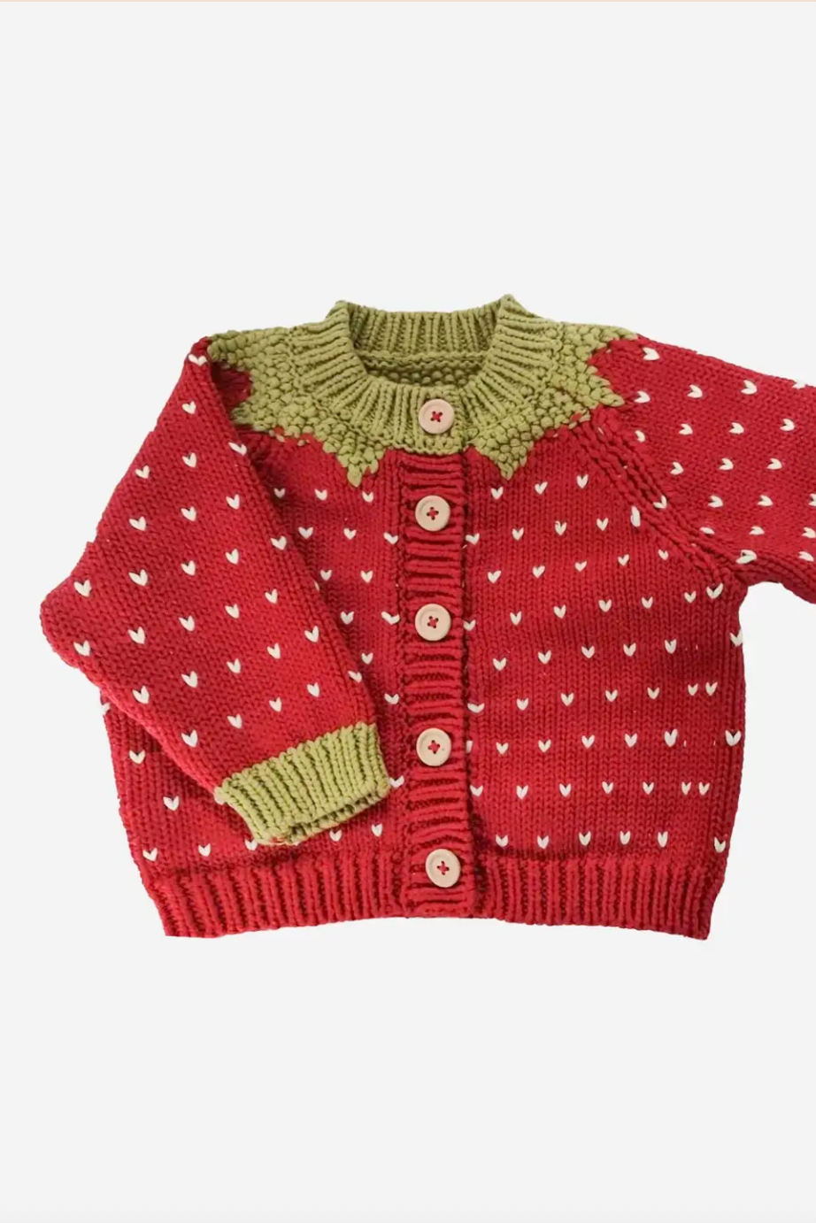 Strawberry Cardigan, Cottton