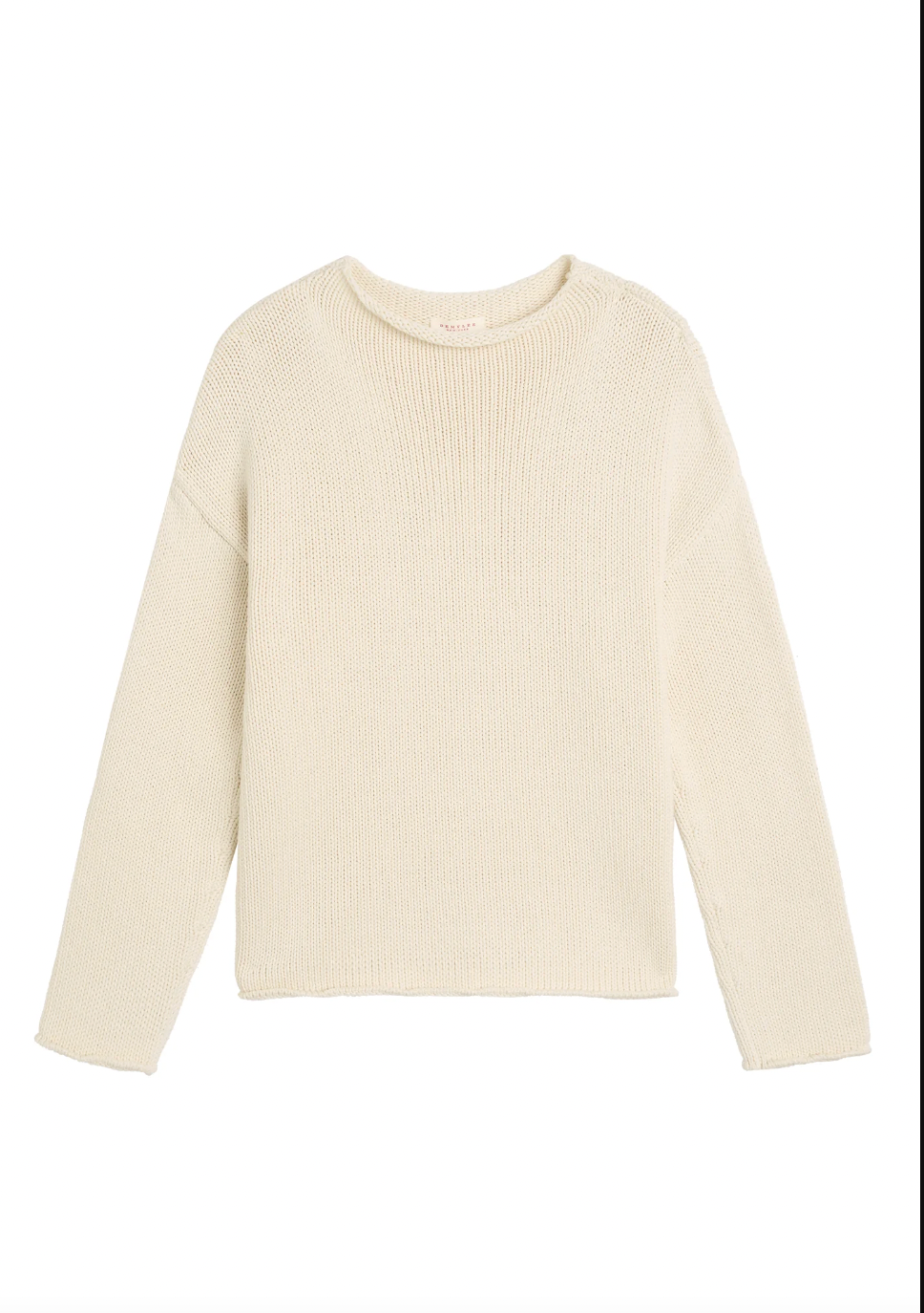 Lamis Washed Cotton Sweater, Off White