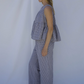 Carmen Swing Top, Navy Gingham
