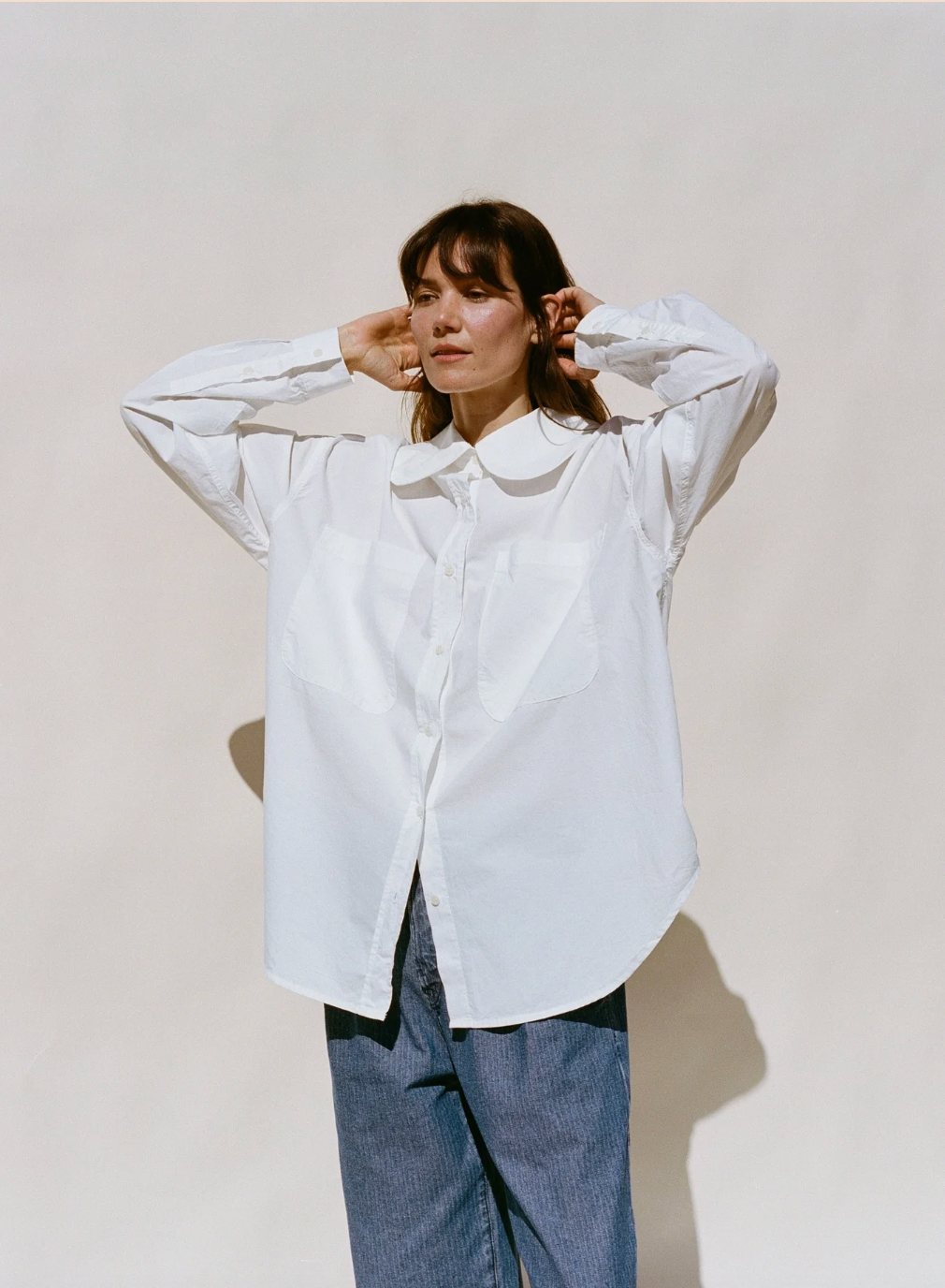 Hollis Oversized Button Down, Salt