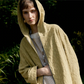 Jacquard Zip Up Hoody, Celery