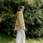 Jacquard Zip Up Hoody, Celery