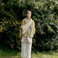 Jacquard Zip Up Hoody, Celery